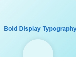Bold Typography for Minimalist Brand Impact