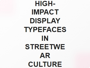 Bold Fonts in Streetwear: the Power of High-Impact Display Typefaces